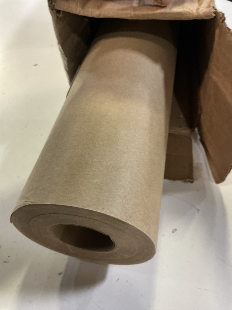Condition photo showing Good Condition for tapemanblue floor protection paper, 36 inch x 166 ft roll, made in usa, 69# brown rosin masking paper roll, 100% recycled, thick floor covering for painting, moving, and construction
