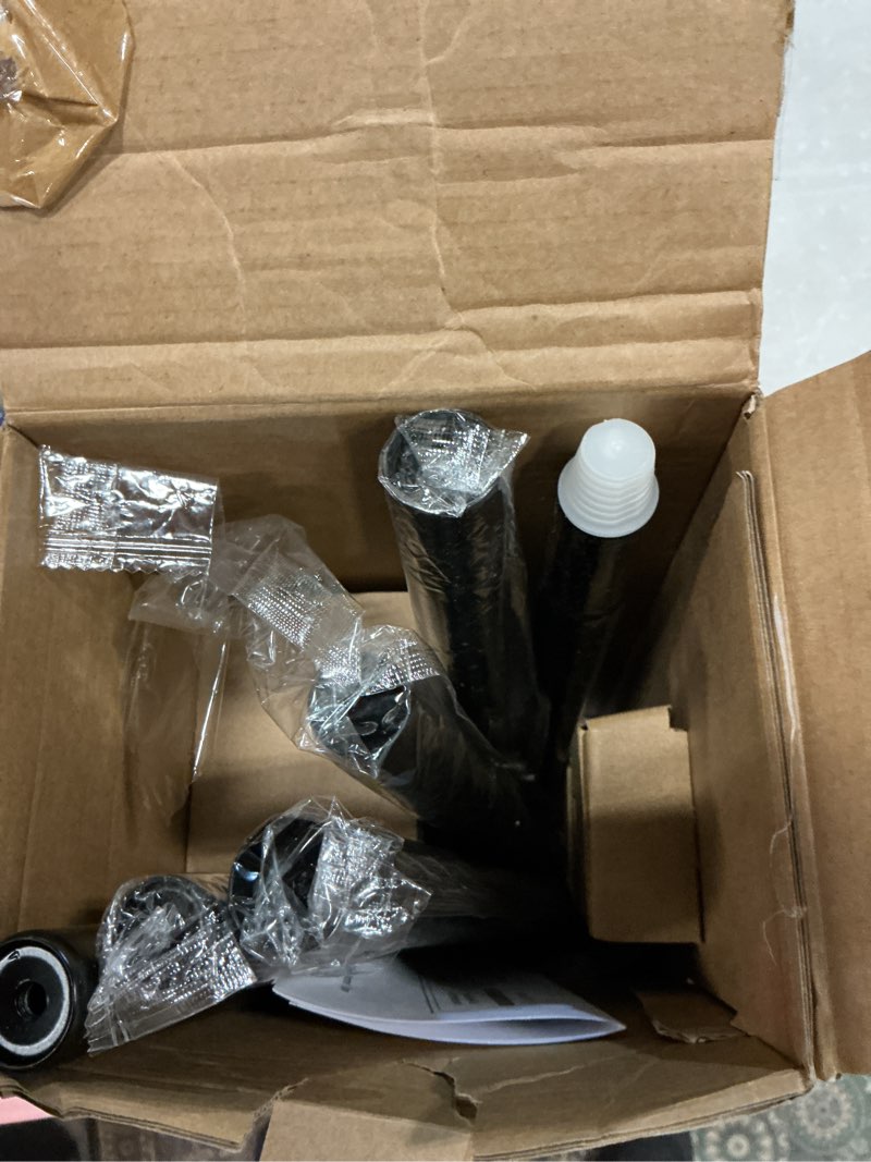 Condition photo showing Good Condition for usfook 2 pack curtain rod 32 to 58 inches (2.6-4.8ft), usfook 7/8 inch telescoping splicing curtain rods for windows 20 to 54 inch, black decorative drapery rods for home with translucent finials 32-58"(2 pack) black