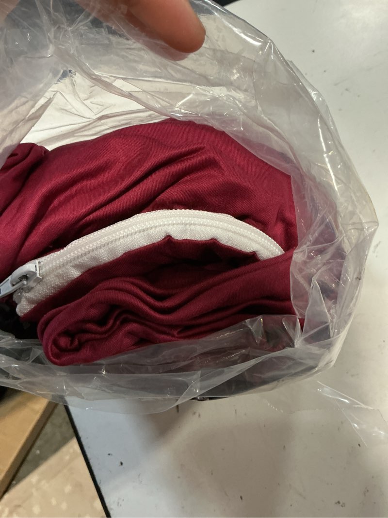 Condition photo showing Good Condition for burgundy arch cover 7.2ft spandex fitted wedding arch stand covers round top chiara arch covers stretchy backdrop cover for birthday party ceremony banquet decoration