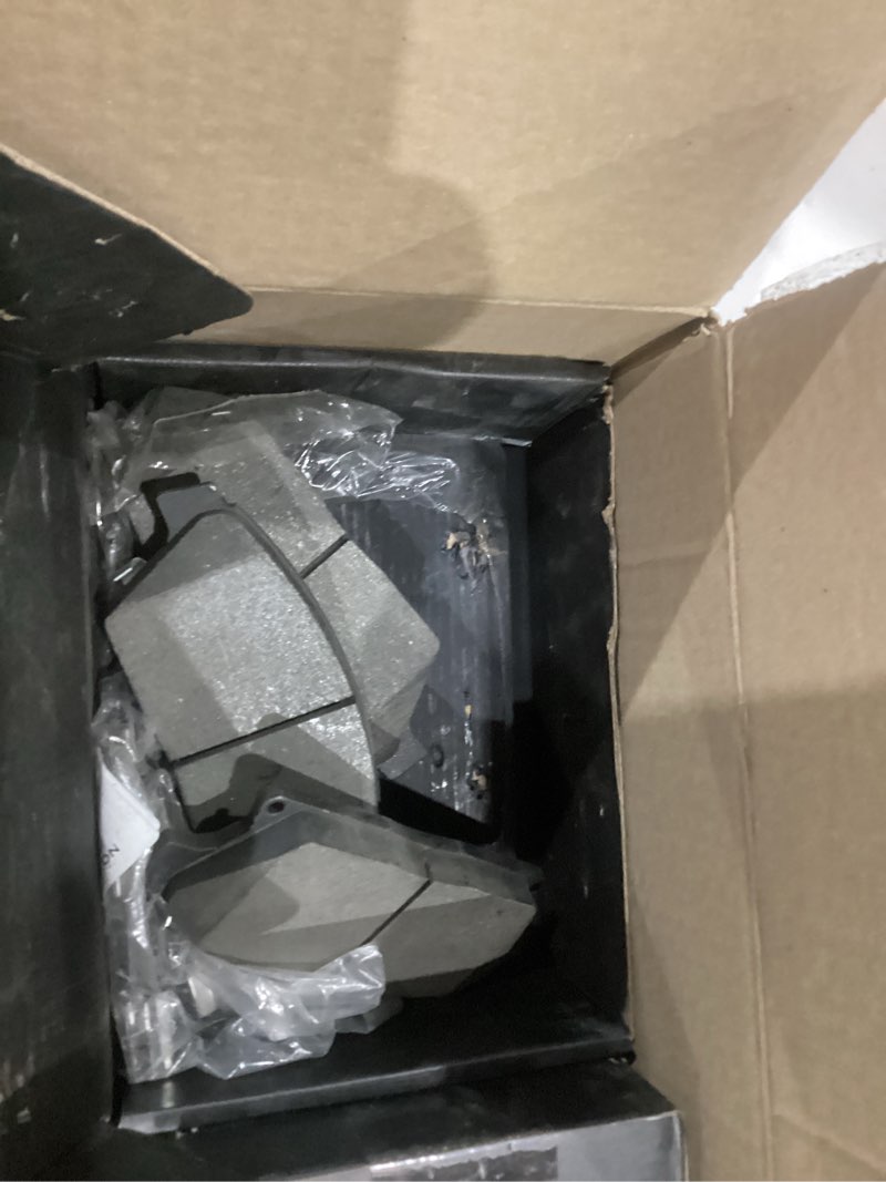 Condition photo showing As Is for replacement for front & rear ceramic disc brake pad buick encore verano chevrolet trax volt d1467 d1468 d1467-d1468