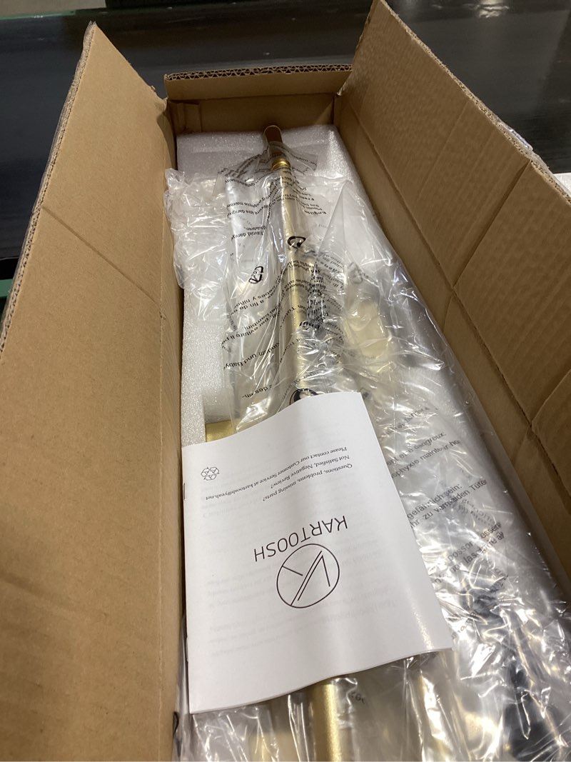 Condition photo showing Good Condition for 24.4 inch removable battery operated wall sconces set of 2 with remote control, stepless colors 3000k-6000k & dimming, 350°rotate, led gold wireless wall light for living room, bedroom, gold gold 24.4 inches