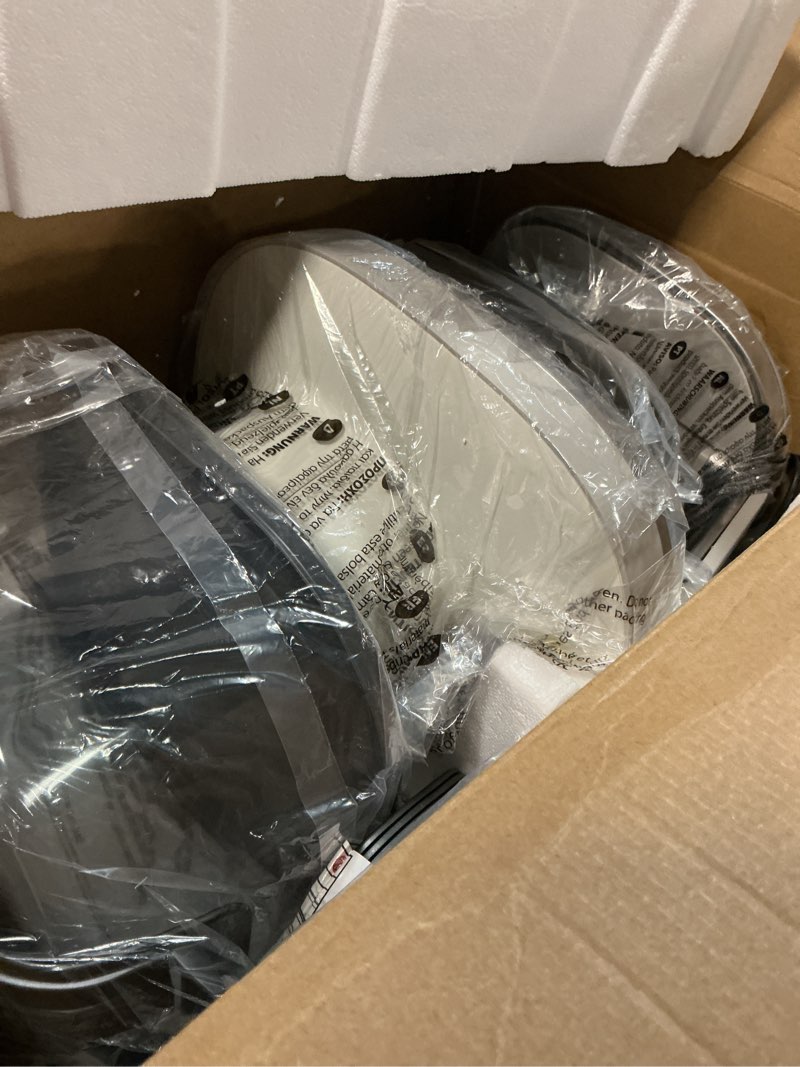 Condition photo showing Good Condition for Ninja Crispi Pro 6-in-1 Glass Air Fryer | 6qt & 2.5qt Glass Containers with Storage Lids | Non-Toxic | Meal Prep, Microwave, Freezer & Dishwasher Safe | Air Fry, Bake & More | Bone | AS101LG