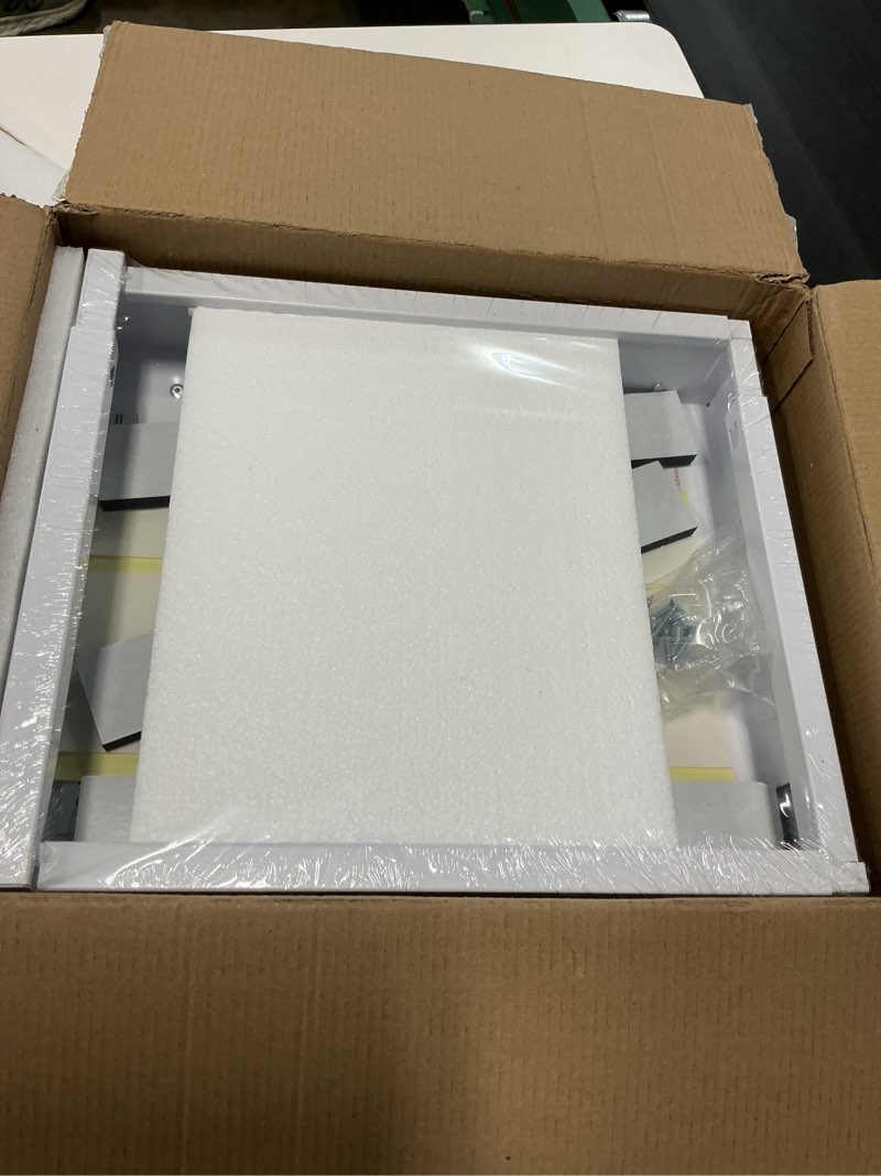 Condition photo showing New/Like New for seinloes 2 pack pull out cabinet organizer expandable width(11"-16") and depth(13"-17"),slide out drawers with raising pad for framed cabinets,no drill roll out shelves for kitchen,bathroom,white white 11"-16"w x 13"-17"d(2pack)