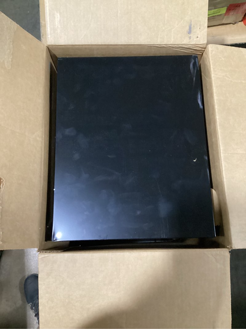 Condition photo showing As Is for space solutions 18" deep 2 drawer letter width vertical file cabinet, black
