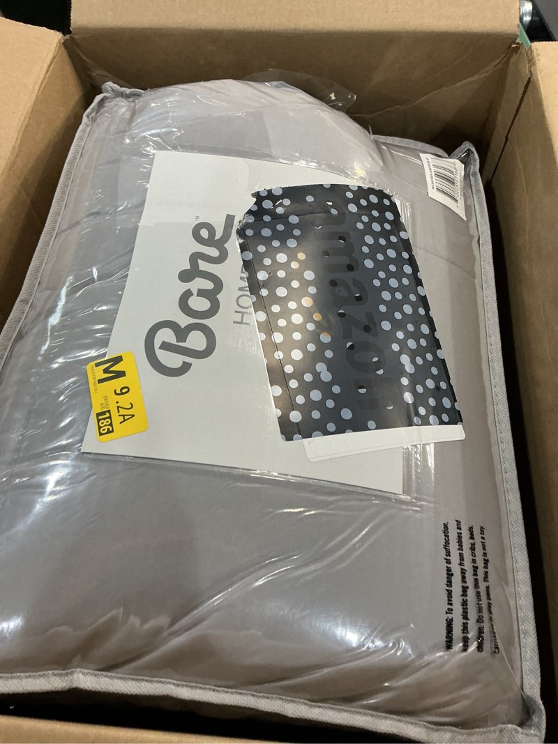 Condition photo showing Good Condition for bare home comforter set - queen size - ultra-soft - goose down alternative - premium 1800 series - all season warmth (queen, light grey) queen 05 - light grey