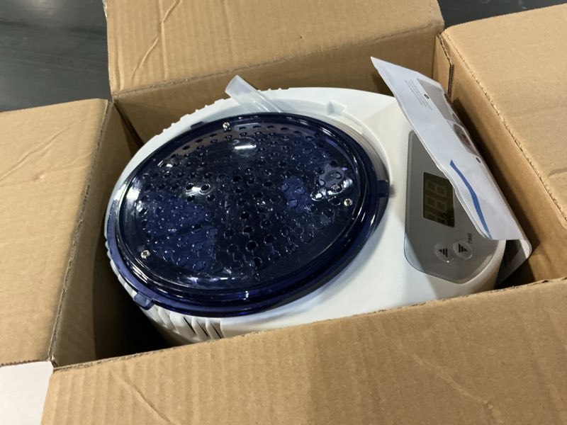 Condition photo showing As Is for sauna steamer machine, 3l portable sauna steamer, 1200w indoor sauna steamer pot with remote control, 15 heating levels, timer, sauna heater steam generator for sauna, home spa sauna accessories