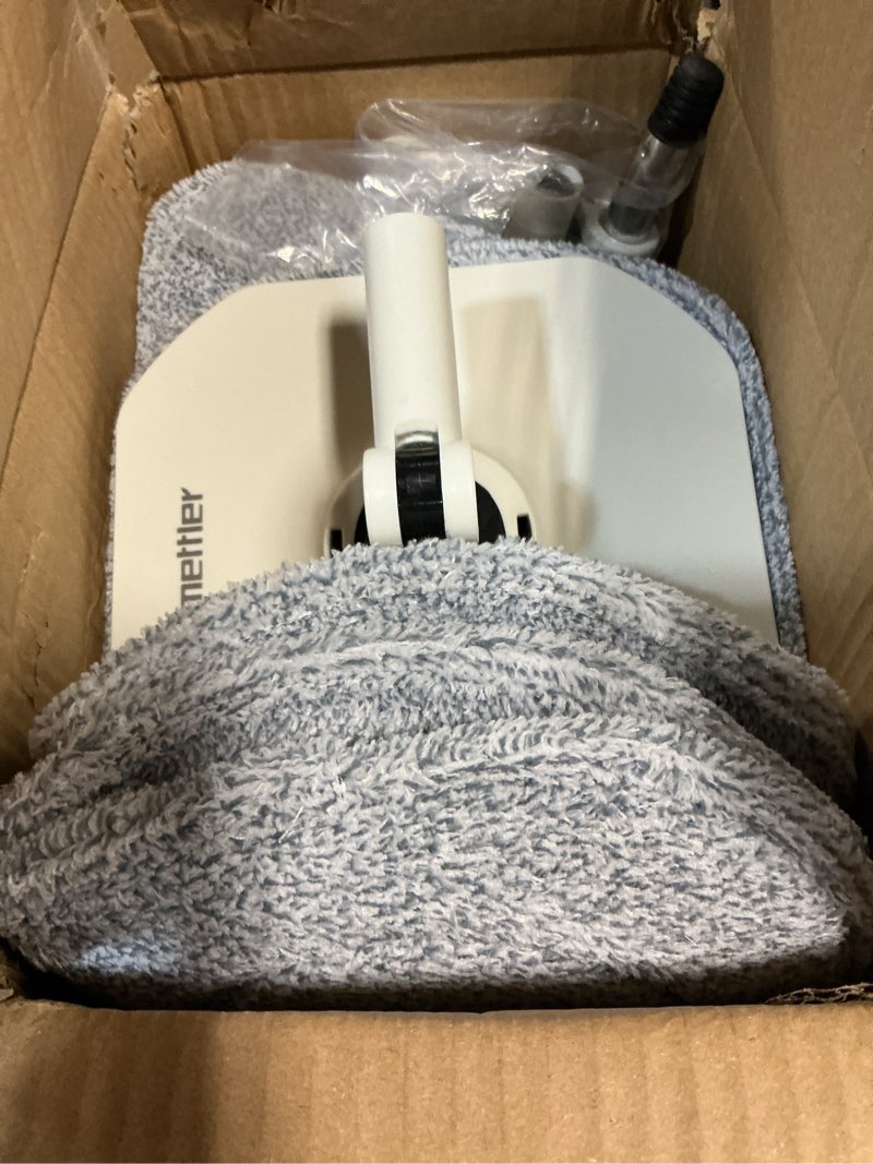 Condition photo showing Good Condition for mop and bucket set, dual-tank clean/dirty water separation, with triangular head & 4 microfiber pads for deep-cleaning floors, versatile mops for walls spin mop with 4 pads