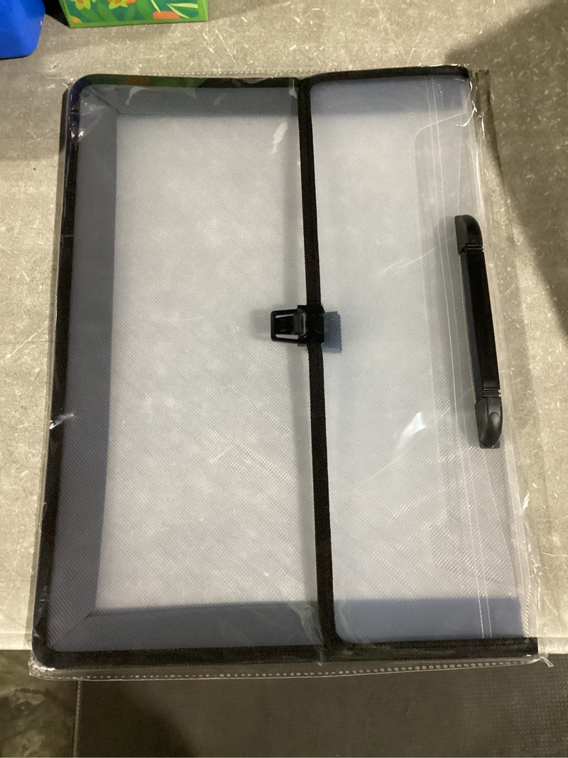 Condition photo showing New/Like New for 12x16.5 portfolio a3 pp plastic transparent oxford cloth edge waterproof black 1 pack