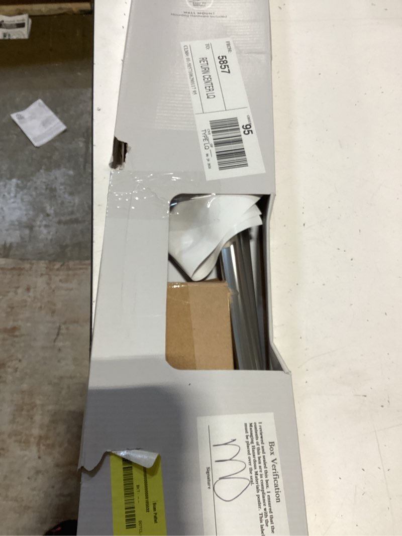 Condition photo showing Good Condition for better homes & gardens 50" to 72" curved shower curtain rod, brushed nickel