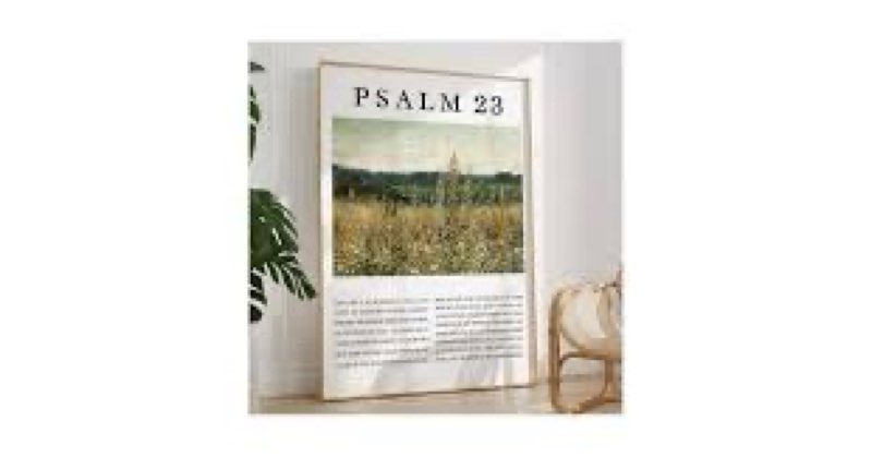 Psam 23 Wal Art Vin... 16x24inch Wood Frane ??