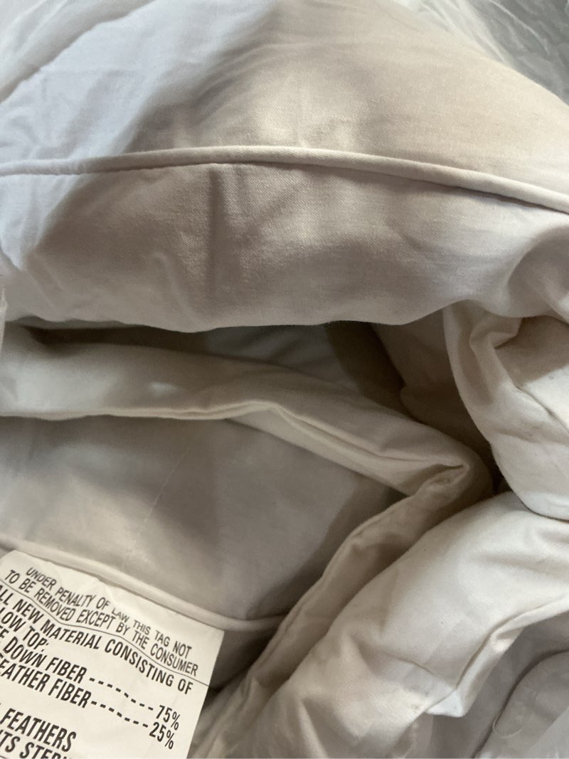 Condition photo showing Good Condition for Full Size 54 x 75 in. Down Mattress Topper (similar to stock photo)