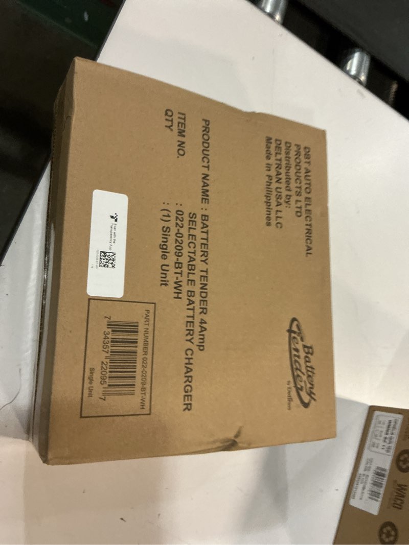 Condition photo showing New/Like New for Battery Tender 4 AMP Battery Charger and Maintainer - Automotive Switchable 12V or 6V Smart Automatic for Cars SUVs and Trucks - Lead Acid, AGM, Gel, & Lithium Battery Charger - 022-0209-BT-WH