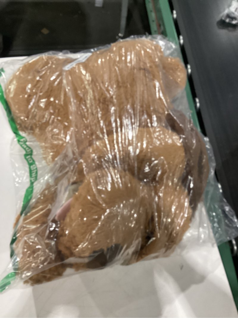 Condition photo showing Good Condition for MaoGoLan Giant Dog Plush,31 inches Large Stuffed Animal Dog,Chocolate Brown Fluffy and Cuddly Stuffed Puppy Stuffed Animal Throw Pillow Toy Gift for Puppy Lover,Girls,Kids Dark Brown 31 Inches