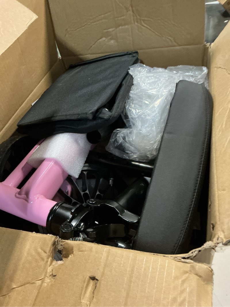 Condition photo showing Good Condition for knee scooter with disc brakes, steerable knee walker for adults for foot surgery, broken ankle- 12" all terrain rover scooter for broken foot injured leg crutch pink