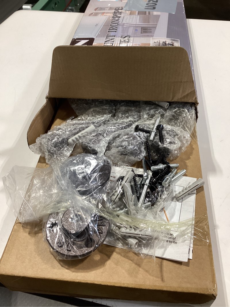 Condition photo showing Good Condition for helsin 3 tier industrial pipe shelf rustic wood floating shelves,wall display bookshelf,storage rack sundries holder for kitchen office bathroom organization and home decor (24inch) 1set 24inch