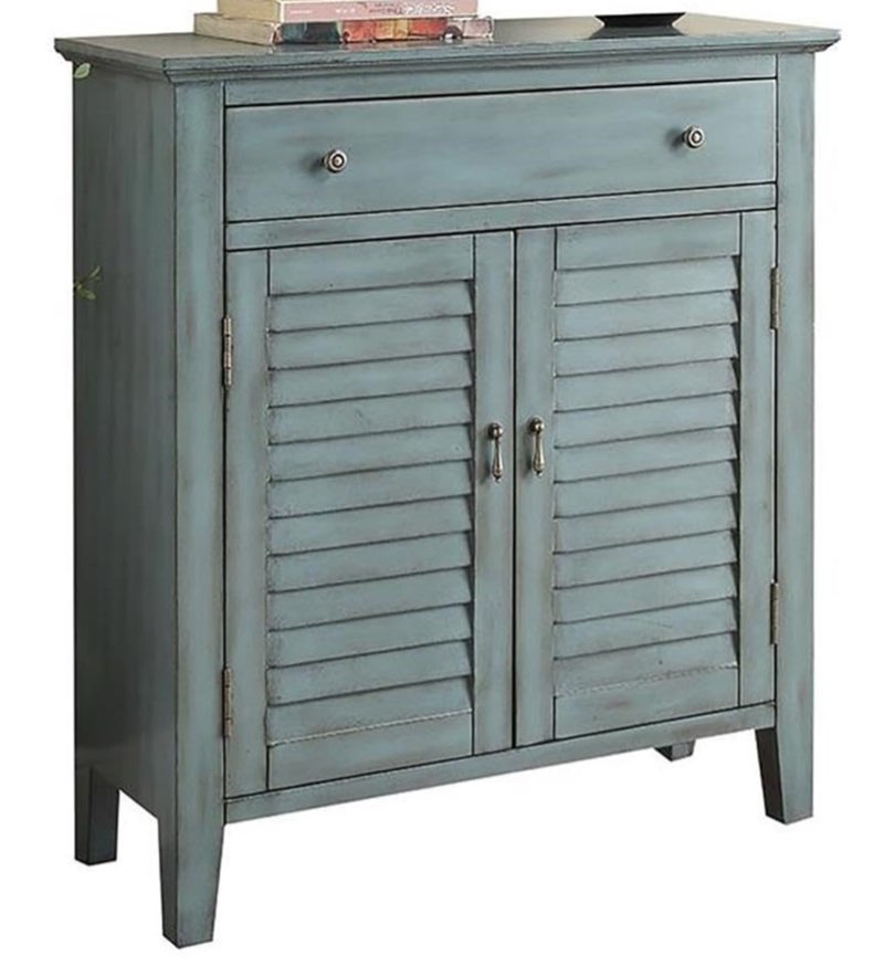 Winchell 2-Door Accent Cabinet in Antique Blue