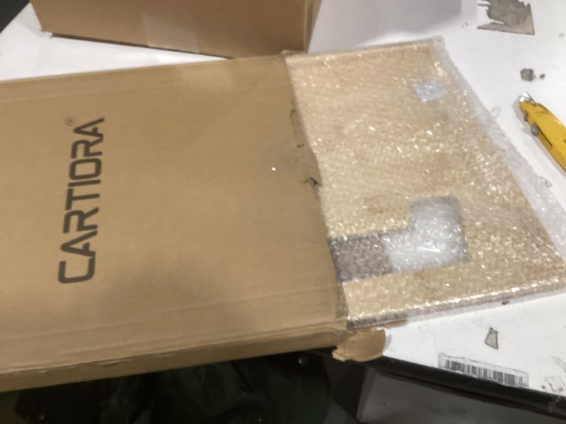 Condition photo showing Good Condition for Essential Steering Wheel Tray - Car Table for Meal, Multipurpose Steering Wheel Table for Travelers, Table and Laptop Holder, Laptop Tray for Work Large (18”x14”) Natural Bamboo