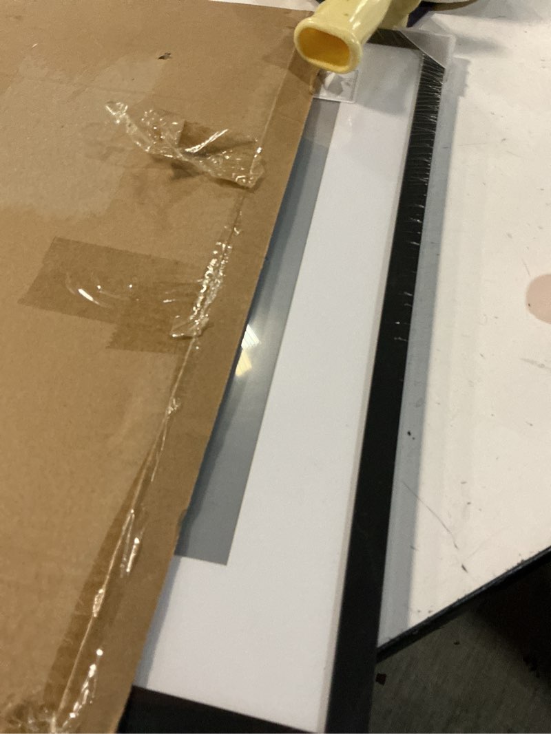 Condition photo showing Good Condition for upsimples 18x22 picture frame, display pictures 14x18 with mat or 18 x 22 without, wall hanging poster frames, black, 1 pack black 18x22