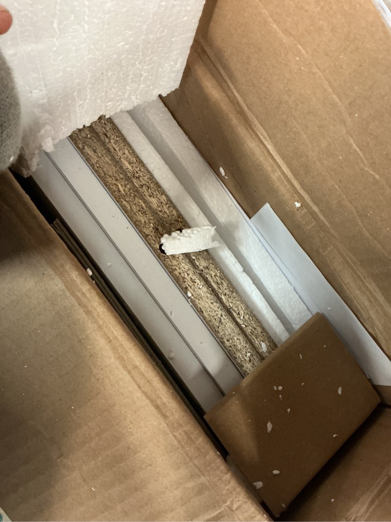 Condition photo showing As Is for Safco Literature Organizer, 36 Compartments, Office and Classroom Mailbox with Adjustable Shelves, Wood Paper and Mail Sorter, Medium Oak White 24 compartment