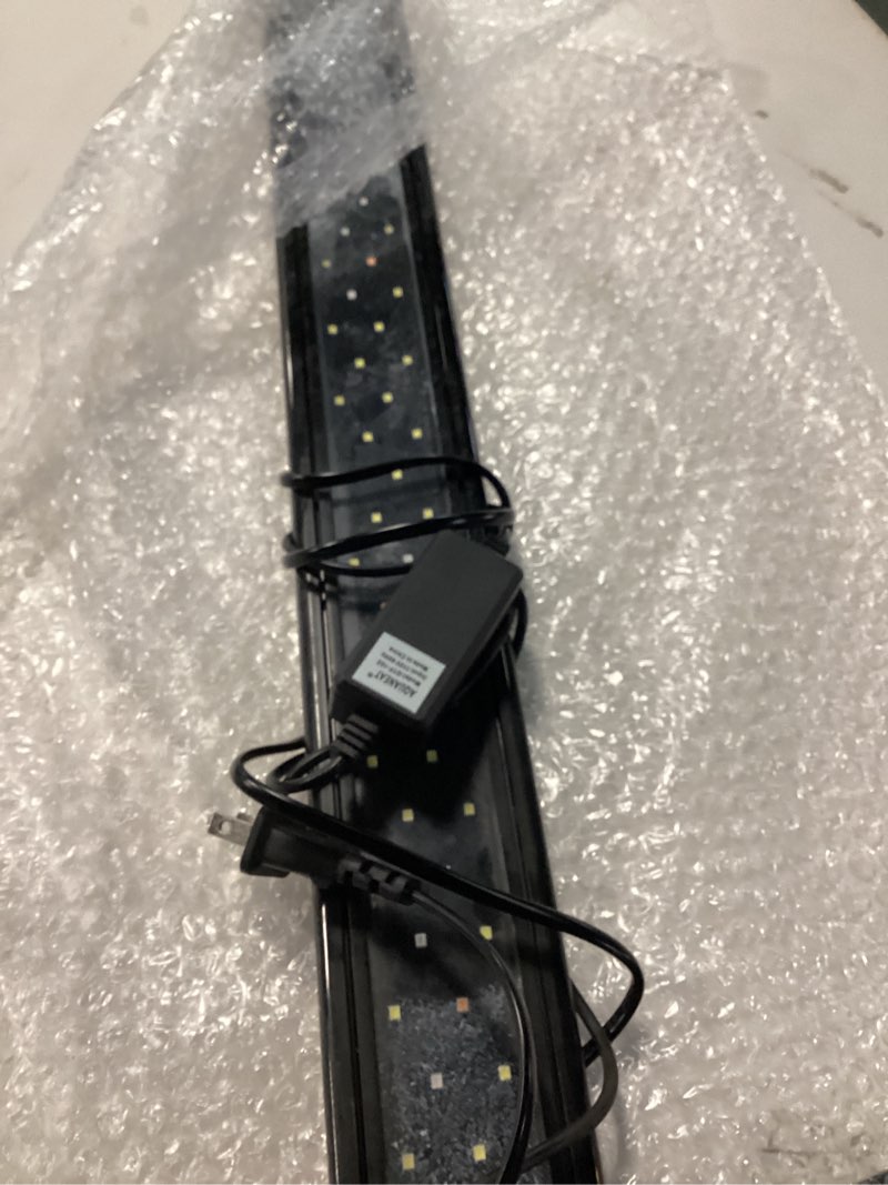 Condition photo showing As Is for AQUANEAT LED Aquarium Light for 18 to 24 Inch Fish Tank, Auto On Off with Timer, Full Spectrum, Adjustable Brightness, Daylight Moonlight Mode, for Fresh Water Low-to-Mid Light Plants