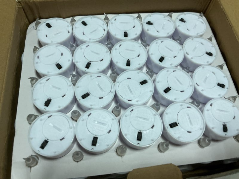 Condition photo showing Good Condition for tappovaly battery operated led tea lights:100 pack flameless votive candles | lamp realistic and bright flickering long lasting 200hours for wedding holiday party home decoration ( warmyellow)