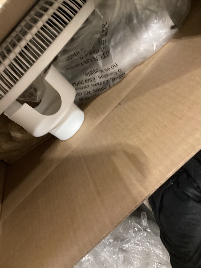 Condition photo showing Good Condition for EZ-CHILL 16” Oscillating Pedestal Fan, 3-speed Options, 90-Degree Oscillating Head, Adjustable Height and Tilt, Powerful Air Flow, White, MTSP15-16AZ