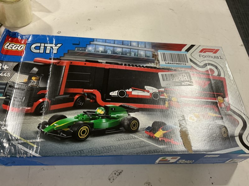 Condition photo showing New/Like New for LEGO City F1 Truck with RB20 & AMR24 F1 Car Toys - Model Car Building Toy Set for Kids, Boys and Girls, Ages 8+ - F1 Collectible for Fans - Gift Idea for Birthdays - 60445