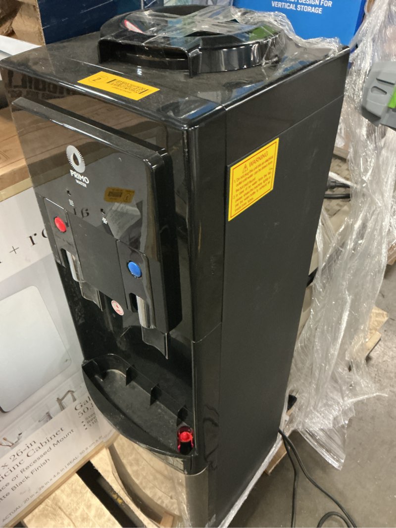 Condition photo showing As Is for primo top load stainless steel water cooler