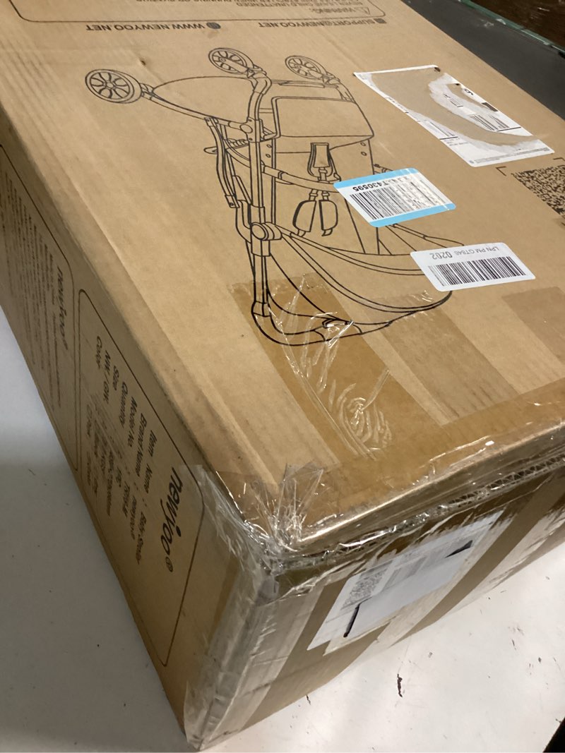 Condition photo showing New/Like New for newyoo glidetow tr18m travel stroller, compact & lightweight baby stroller with reclining lay flat seat, luggage handle & cup holder, one-hand quick fold, gray