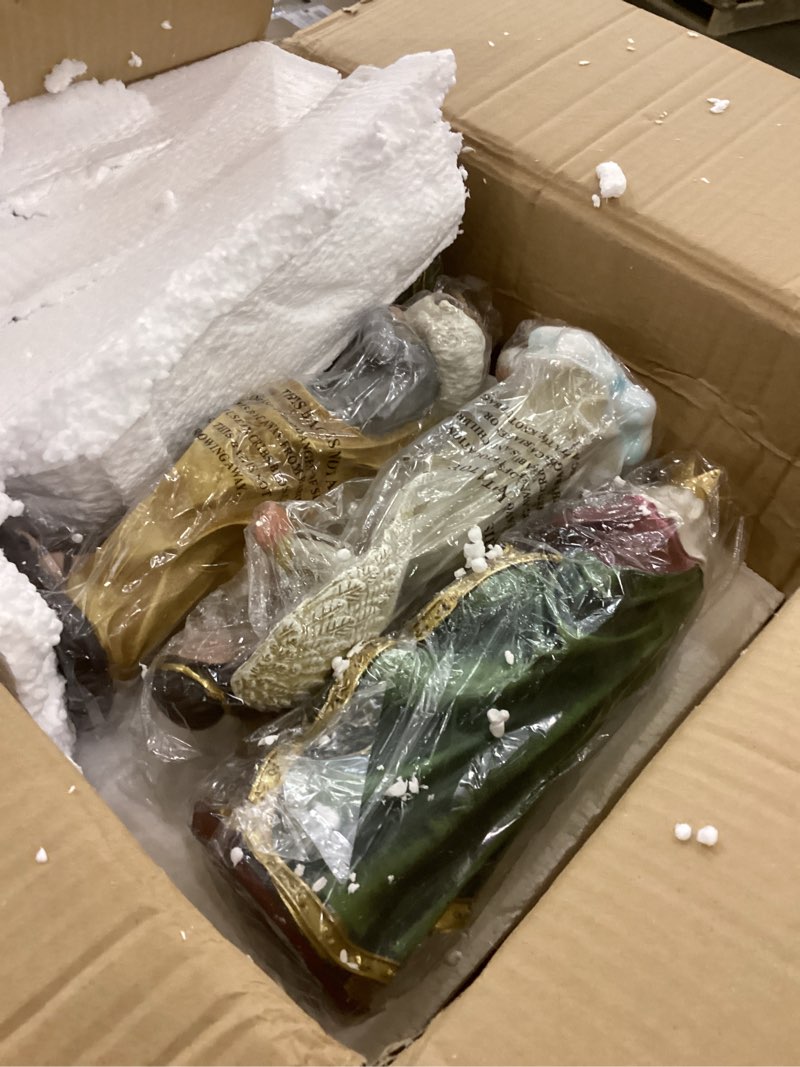 Condition photo showing New/Like New for 5.9 Inch Nativity Set for Christmas Indoor 13 Pieces - Exquisite Resin Craftsmanship Nativity Scene Figurines for Table Collection Holiday Decor