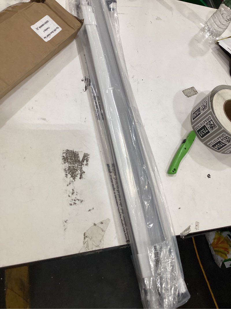 Condition photo showing New/Like New for lazblinds cordless cellular shades, no tools no drill blackout honeycomb shades pleated blinds for windows, 29'' w x 48'' h, silver white