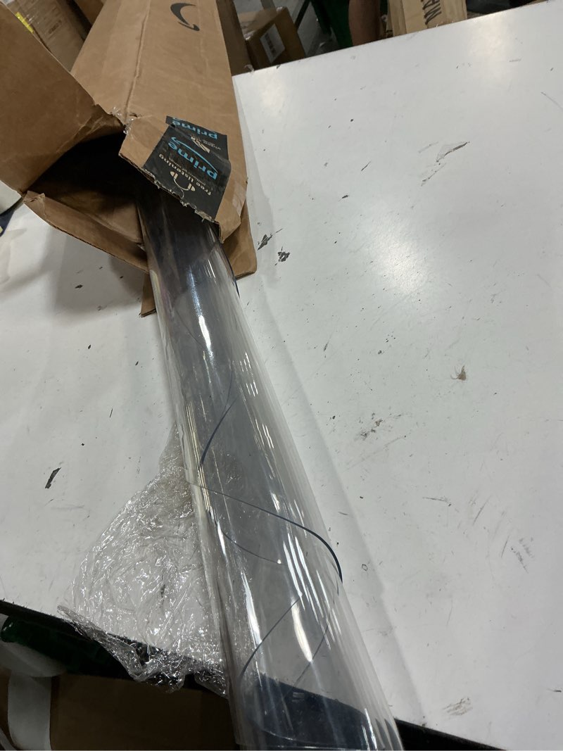 Condition photo showing Good Condition for 42 inch round clear table cover protector, clear round protector for dining room table, 1.5mm thick waterproof round plastic vinyl table pad clear 1.5mm 42" (round)