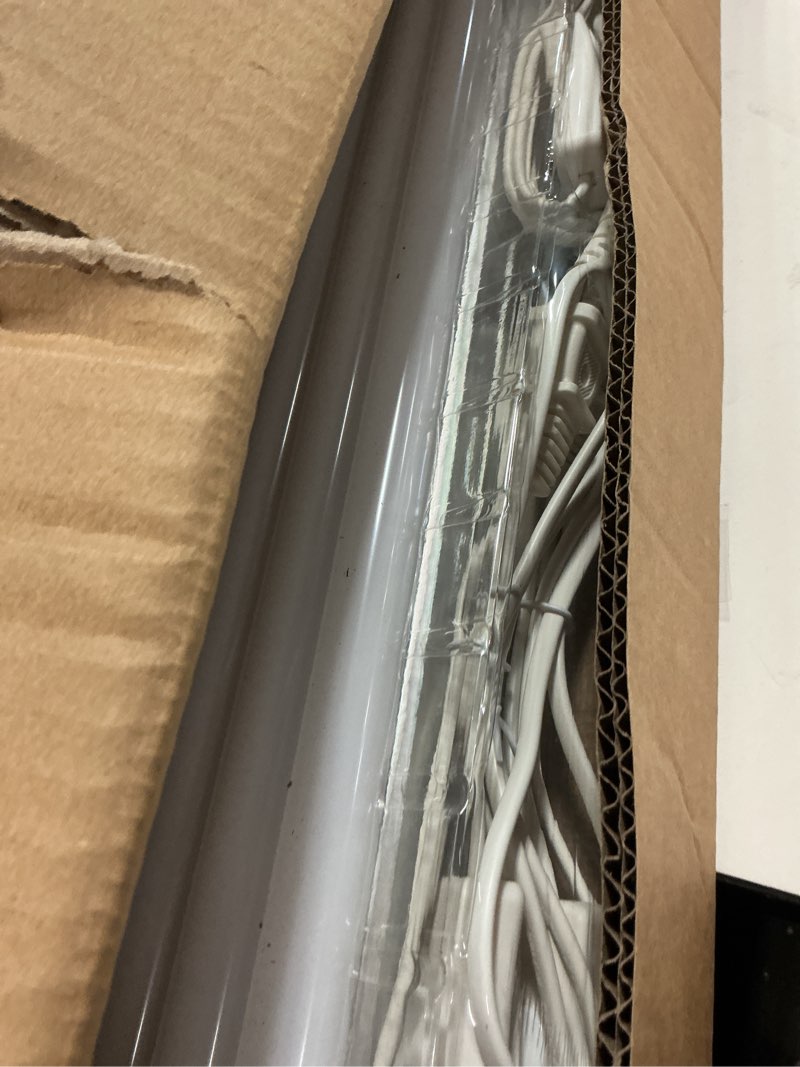 Condition photo showing Good Condition for Barrina (6 Pack LED T5 Integrated Single Fixture, 4FT, 2200lm, 6500K Super Bright White, 20W Utility LED Shop Light, Ceiling and Under Cabinet Light, Corded Electric with ON/Off Switch, ETL Listed