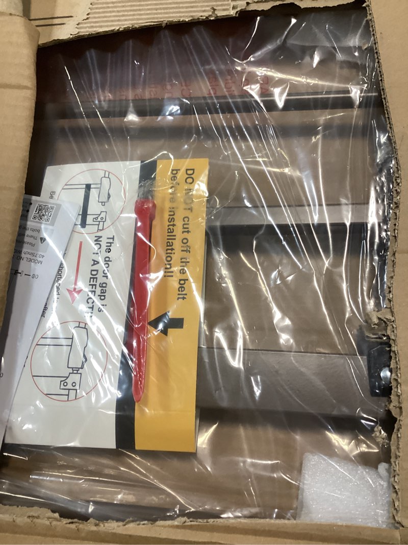 Condition photo showing Good Condition for InnoTruth 29.5–40.75" Baby Gate for Stairs, 30" Tall Dog Gates for Doorways & Hallways, Safety Gate for Kids & Pets, Pressure-Mounted Walk-Through with Dual Lock & 2-Way Swing, Brown Brown 1?29.5-40.75" W x 30" H