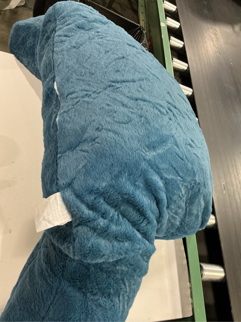 Condition photo showing As Is for reading pillow large bed pillow,backrest pillow with arms, back support pillow for sitting up in bed, couch for adults lounging bedrest,blue blue large