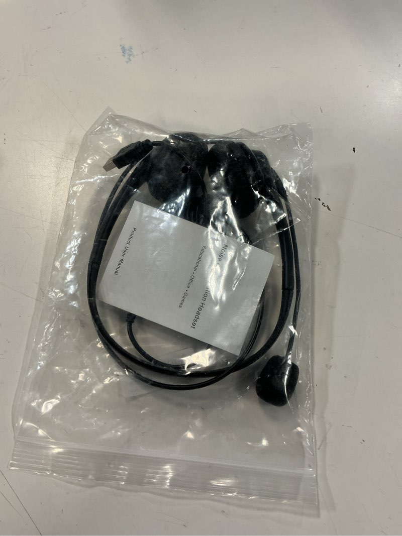 Condition photo showing Good Condition for usb headset with microphone noise cancelling, stereo computer headphones with boom mic & volume controls, wired over ear headphone for pc, laptop, call center, business, office, skype, zoom