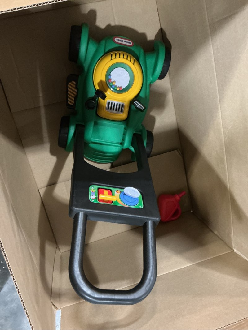 Condition photo showing As Is for little tikes gas 'n go mower kids toys for toddlers boys girls age 18 months and older, indoor outdoor push gardening summer toy gifts for birthday