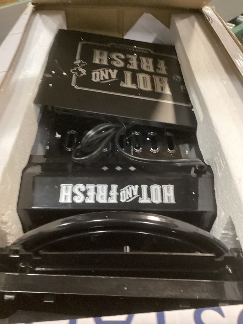 Condition photo showing As Is for Nostalgia Popcorn Maker Machine - Professional Cart With 2.5 Oz Kettle Makes Up to 10 Cups - Vintage Popcorn Machine Movie Theater Style - Black Vintage Black