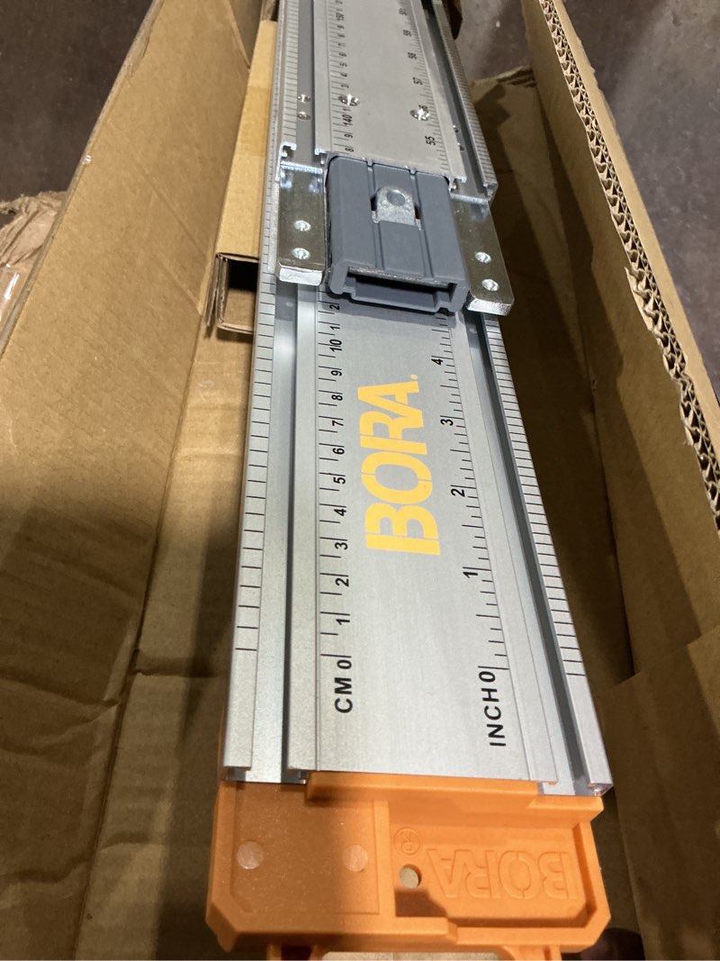 Condition photo showing Good Condition for bora ngx circular saw guide straight edge clamping saw guide 8ft rail track system with quick release connector | for cutting sheet goods, plywood or osb with skill saw router or jigsaw 546100