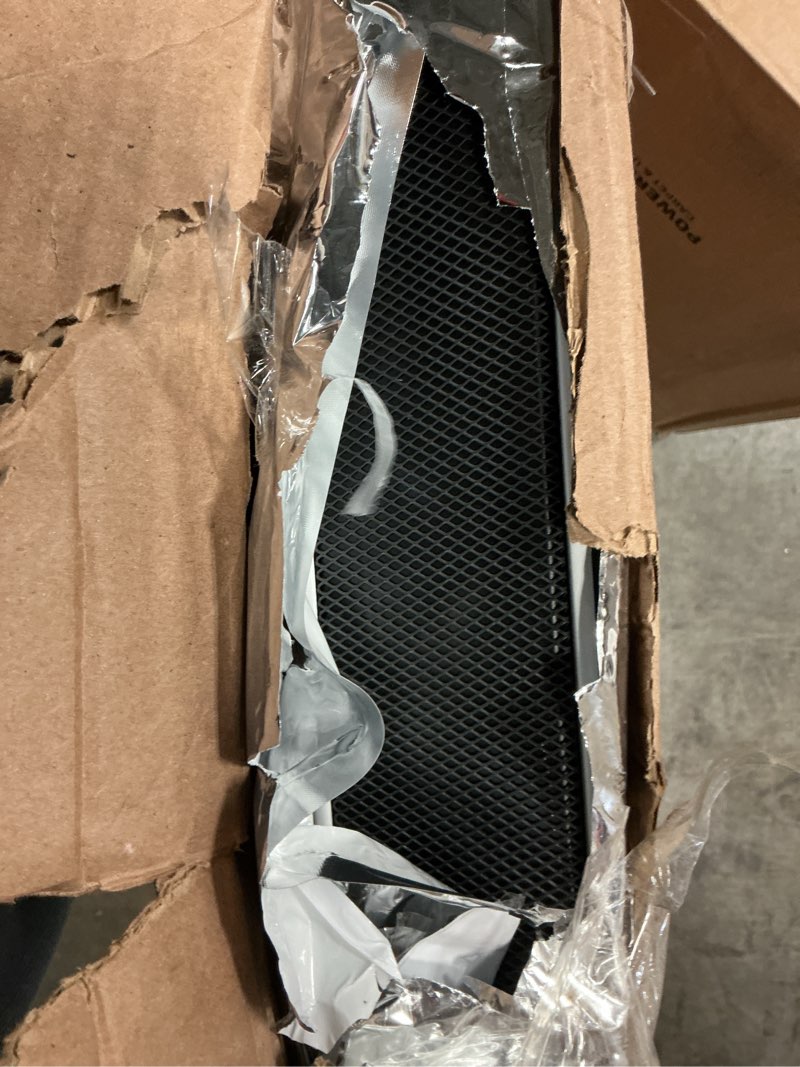 Condition photo showing As Is for delonghi convection panel heater, full room quiet 1500w, portable electric heater is freestanding/easily wall mounted. energy saving, quick heat distribution, timer, white, hcx9115e