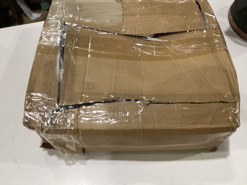 Condition photo showing As Is for coiled roll of continuous black rubber weatherstripping