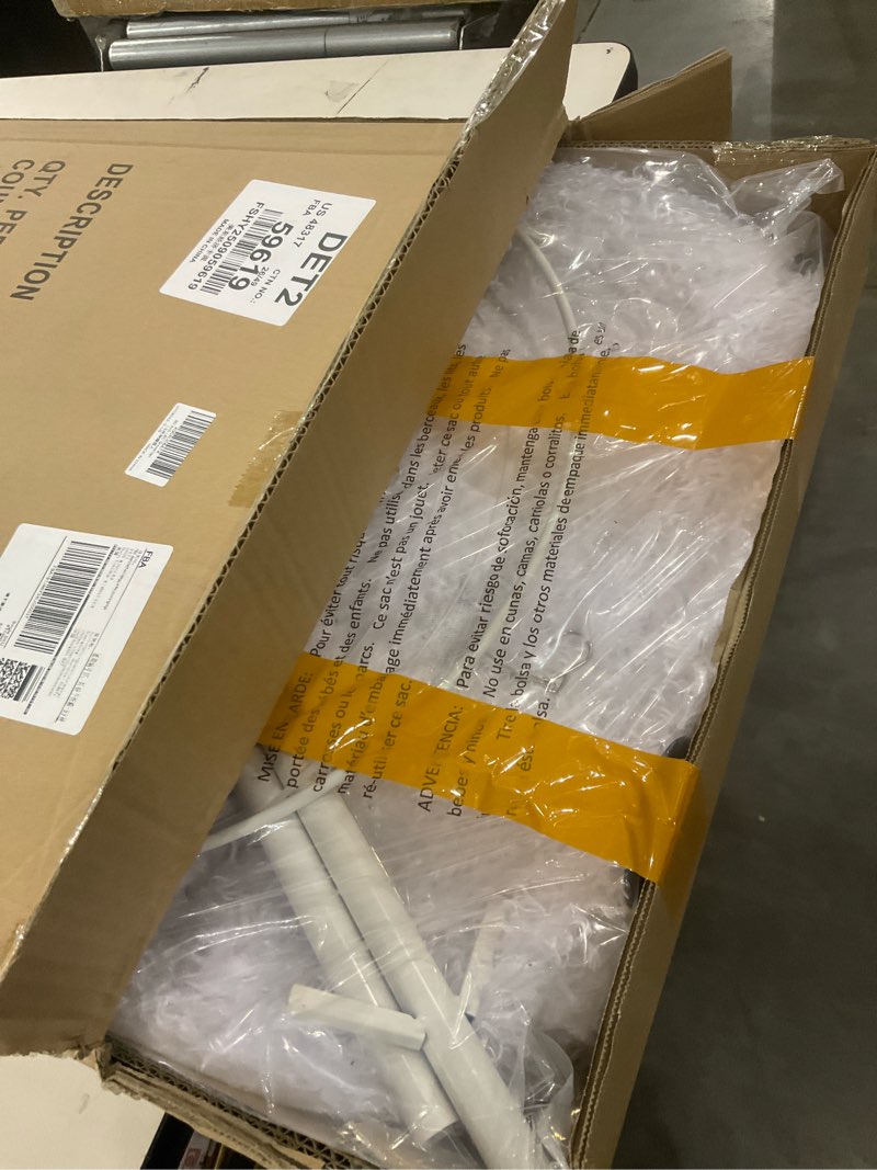 Condition photo showing New/Like New for HOYECHI 5ft Lighted Pop-Up Snowman - Large White Outdoor Christmas Decoration with 200 LED Lights, Hat, Scarf, 10 Multicolored Lights, Holiday Ornaments for Home, Lawn and Front Yard