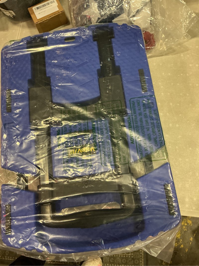 Condition photo showing Good Condition for voipvvii folding hand truck 500lbs, portable heavy duty dolly cart, 6 wheels collapsible luggage cart with 2 elastic ropes - compact trolley cart for easy moving - ideal hand cart for travel and more blue 17