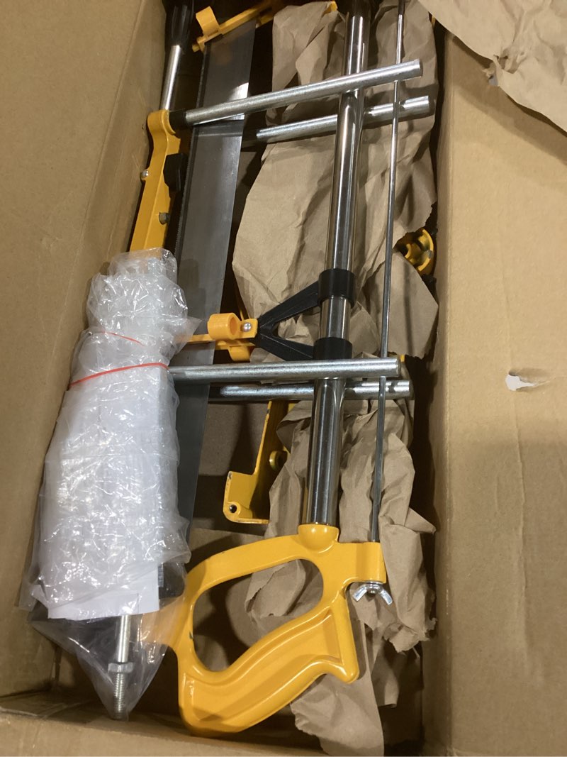 Condition photo showing Good Condition for Hoteche Professional Miter Box with Saw Guide - Heavy Duty Aluminum Manual Angle Cutting Tool (15°-90°) for Wood/Plastic/Aluminum | 550mm Blade | Crown Molding & Baseboard Cutter