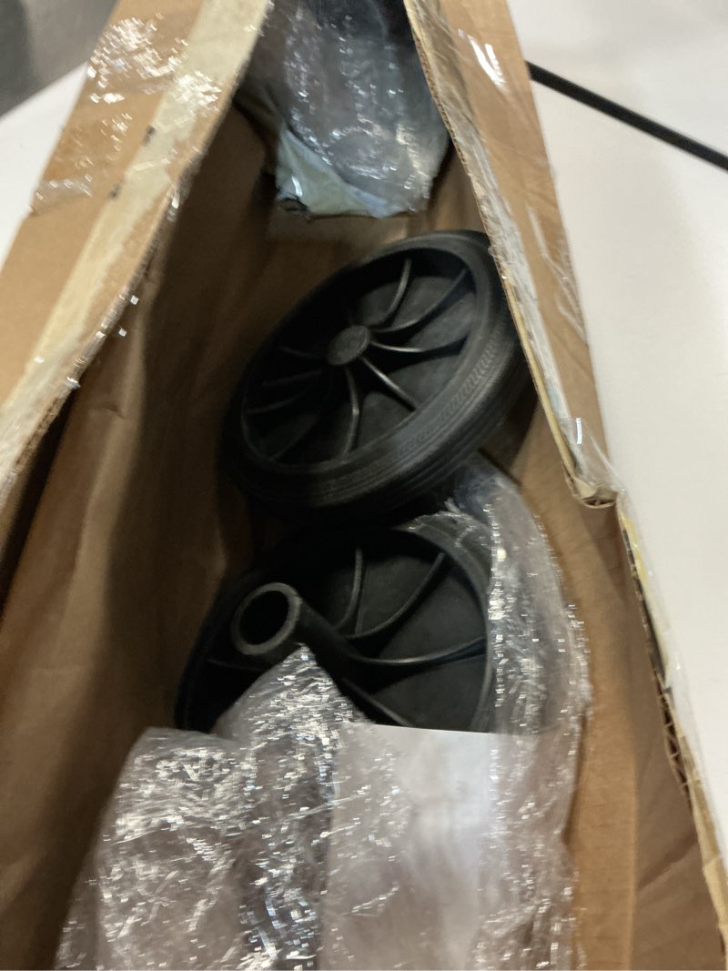 Condition photo showing As Is for Small Rubber Wheels for Garbage Cans Plastic Trash can Replacement Wheels Easy Installation and Maneuverability Ideal for Waste Collection
