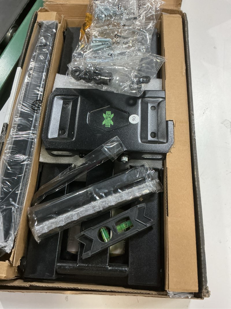 Condition photo showing New/Like New for full motion tv wall mount for most 37"-84" flat screen tv, swivel or tilt tv wall bracket with dual articulating arms, for 12"-16" wood studs, max vesa 600x400mm, load 120 lbs by usx mount 37-84 inch, 120 lb