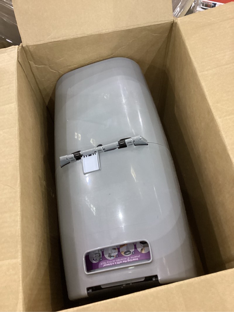 Condition photo showing As Is for Litter Genie Plus Pail (Silver) | Cat Litter Box Waste Disposal System for Odor Control | Includes 1 Square Refill Bag