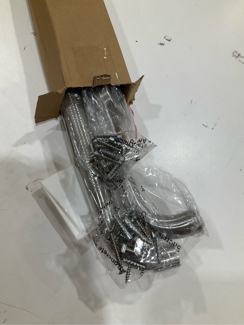 Condition photo showing Good Condition for grab bars for shower, 2 pack 16-inch anti slip shower handles for elderly, safety shower grab bar, stainless steel handicap grab bars for bathroom,toilet (brushed nickel, 1" diameter) brushed nickel 16 inch 2