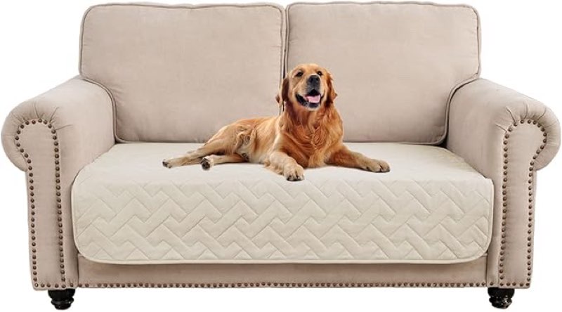 fuguitex waterproof dog bed cover couch cover for pet anti-slip cat mat pet pad blanket for sofa chair recliner bed furniture protrctor(30x53inch)