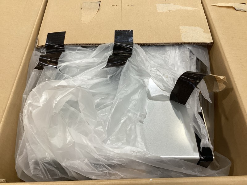 Condition photo showing As Is for panasonic ne-1054f compact light-duty countertop commercial microwave oven with 10 programmable memory and touch screen control, countertop microwave oven, 1000w, 0.8 cu. ft, stainless steel touch panel control